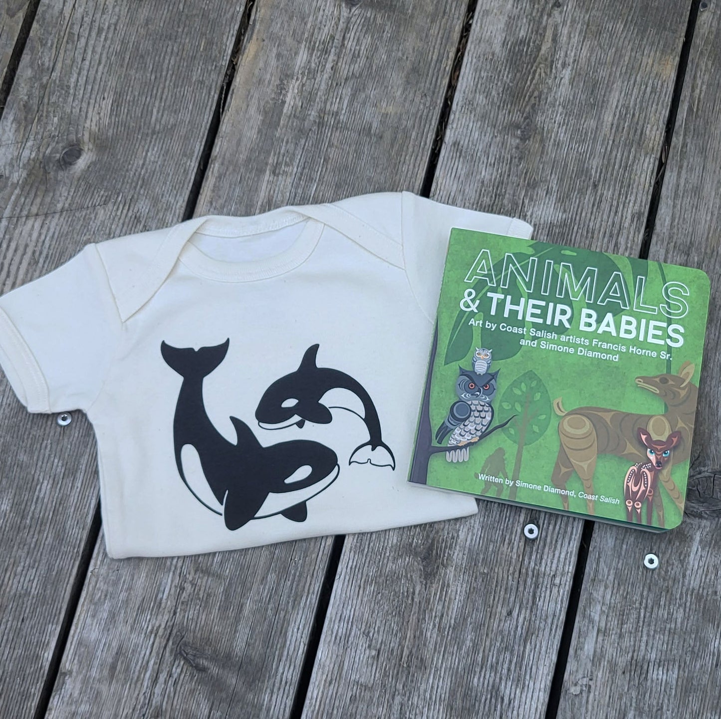 Baby Animals Onesie & Book Set