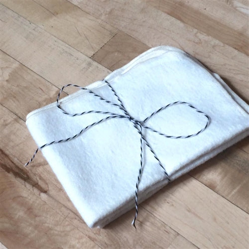 Hemp & Organic Cotton Fleece Flat Diaper x6