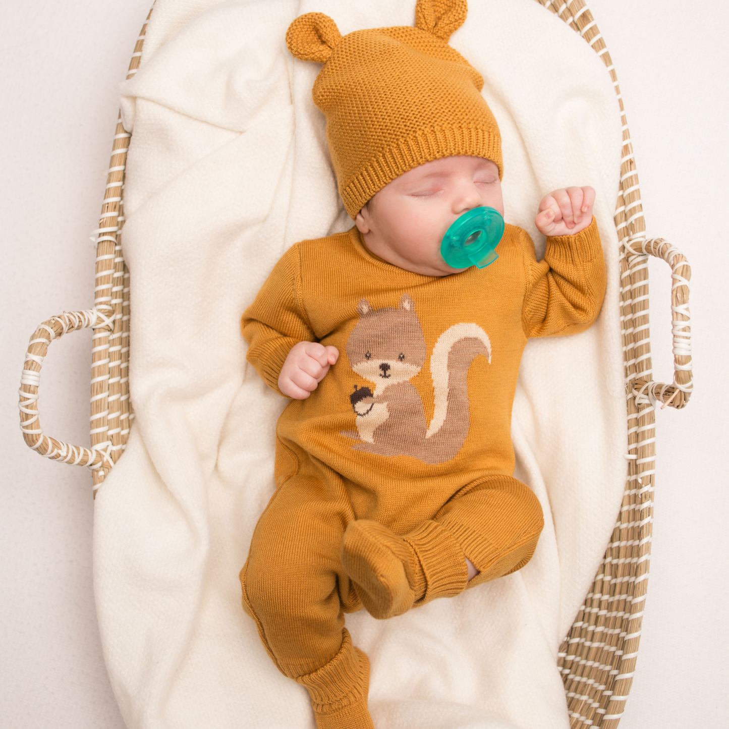 Virgin Merino Wool Teddy Hat - Honey