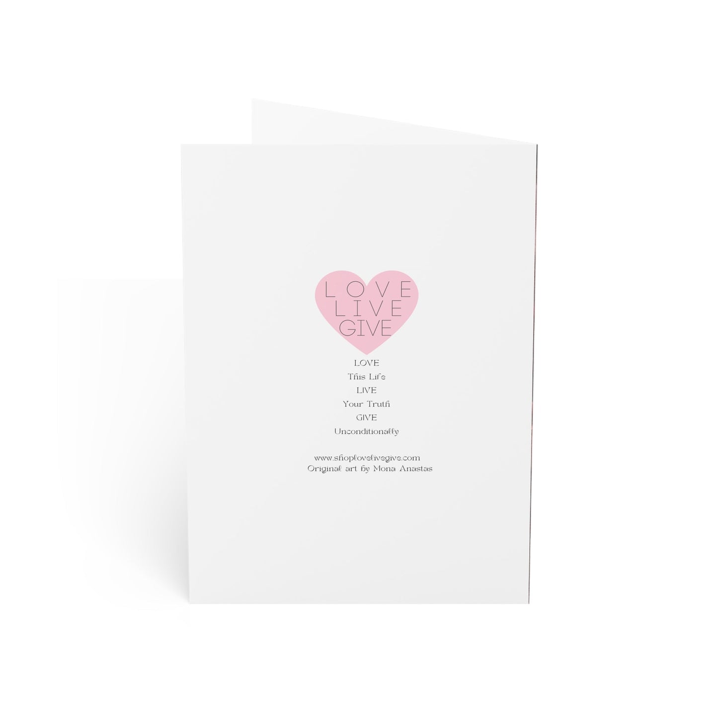 Opening Rose Greeting Card (1pc or 10pc)