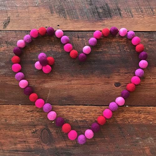 Hot Love Wool Felt Balls for Crafts & Sensory Play (50 Pack)
