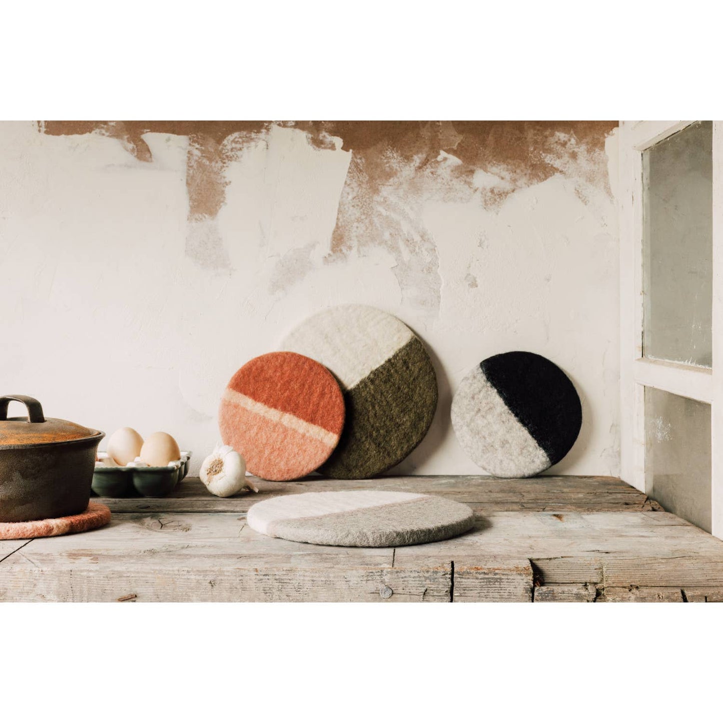 Danica Heirloom - Olive Felted Wool Trivet