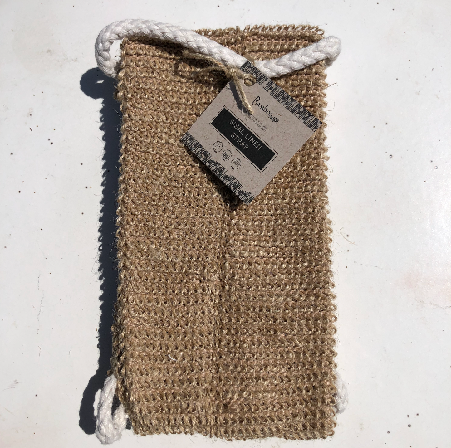 Bamboo Switch - Sisal Linen Back Exfoliating Strap | Gift Bestseller