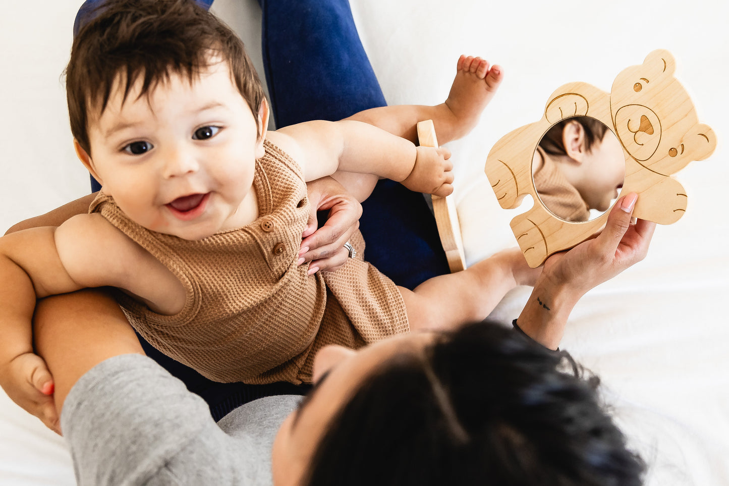 Look at ME! Little Explorers Baby's First Mirror - Friendly Bear | Made in the USA 🇺🇸