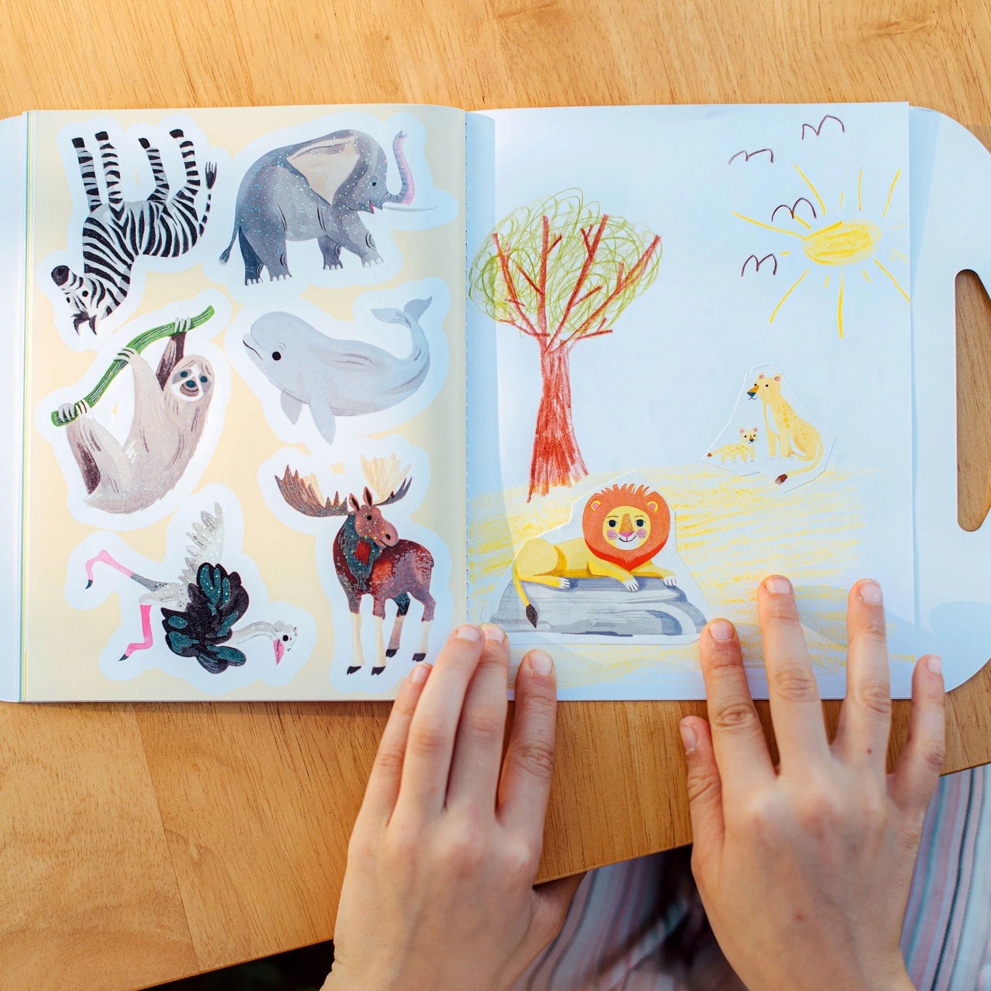 Shiny Sticker Book animals