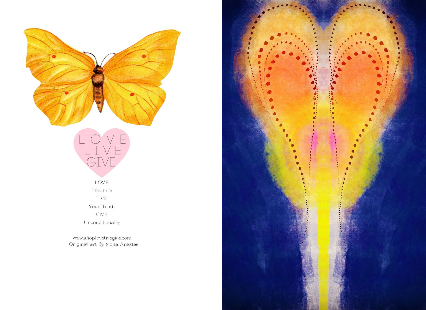 Heart Opening Journal: Art by Mona Anastas