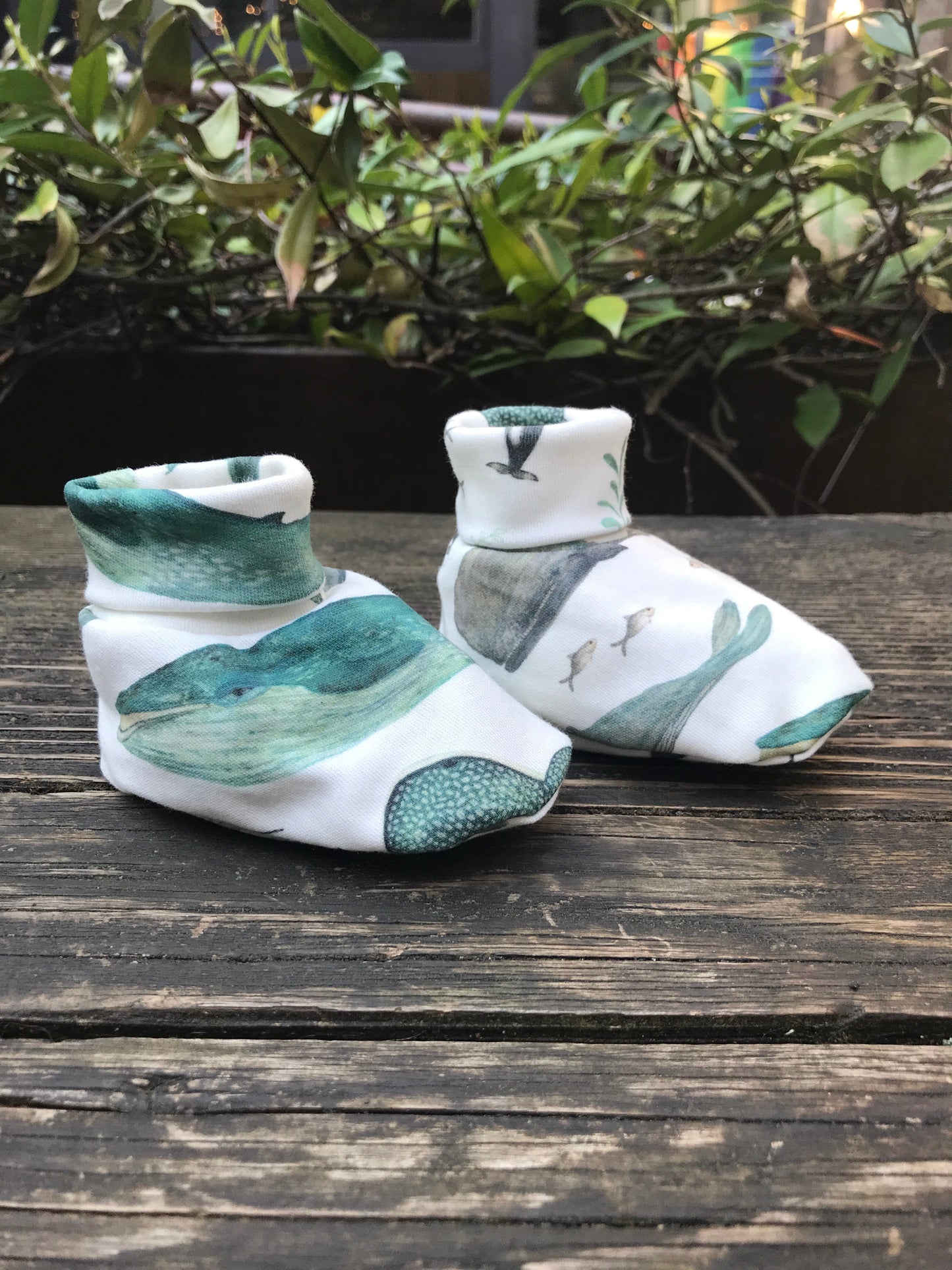 Whale Song Baby Booties