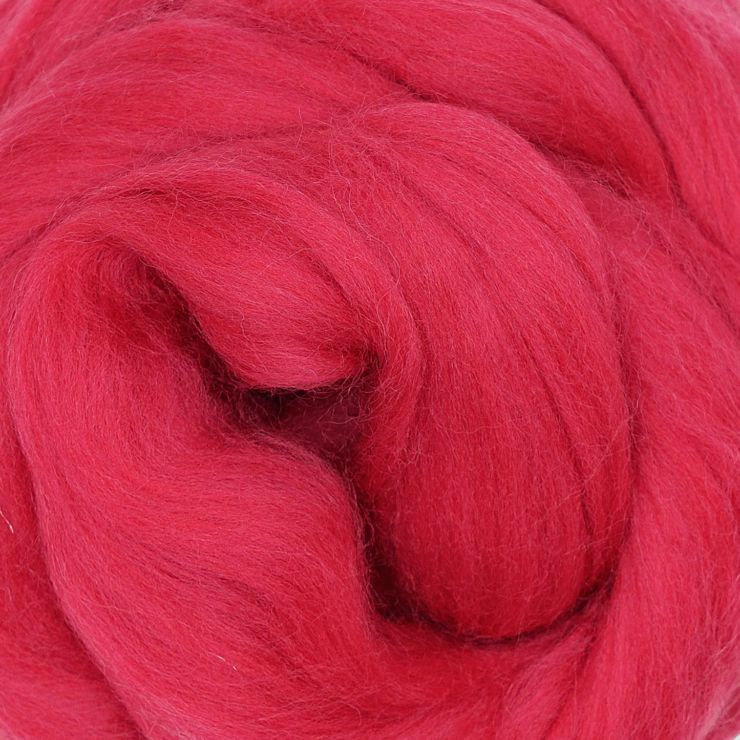 MERINO WOOL ROVING - RASPBERRY