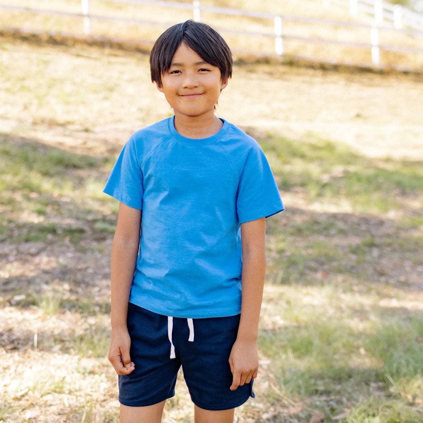 Organic Cotton Ollie Shorts - Navy loopknit