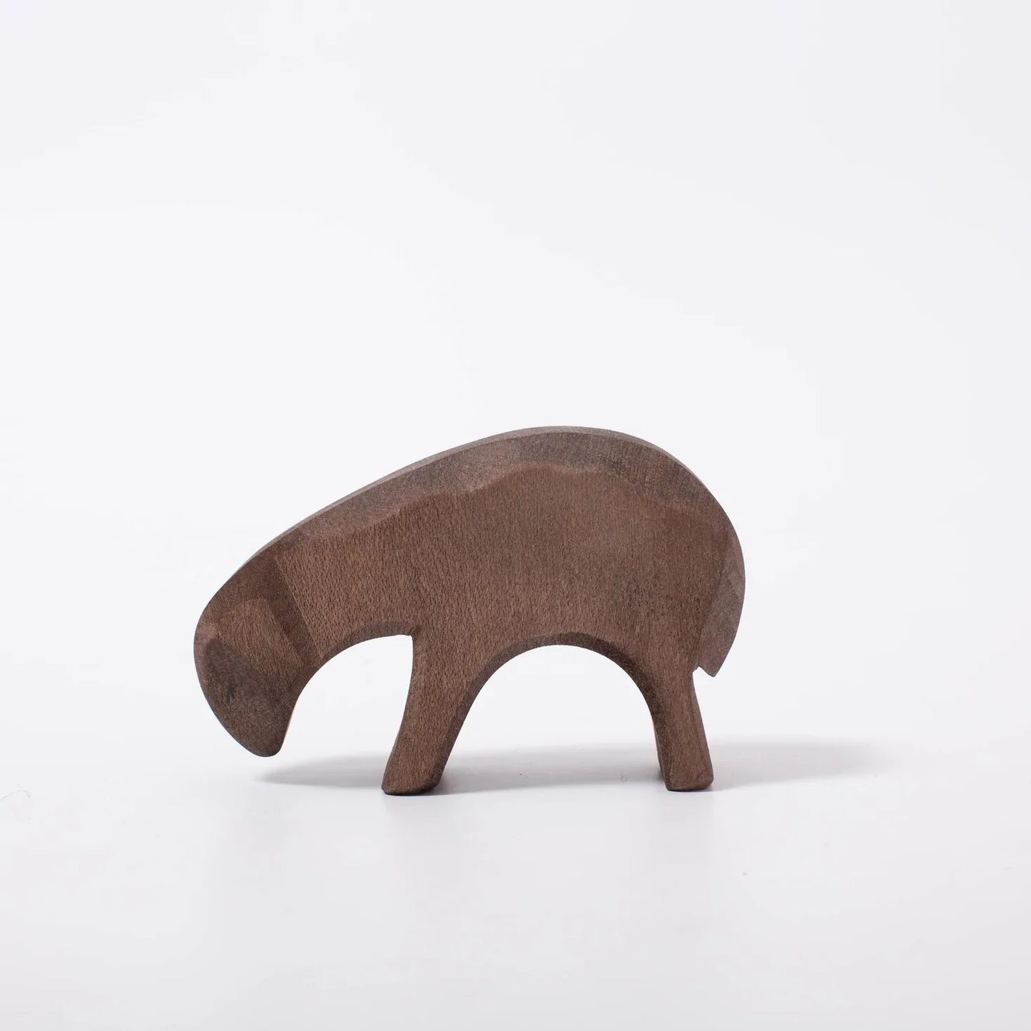 Brown sheep eating by Ostheimer