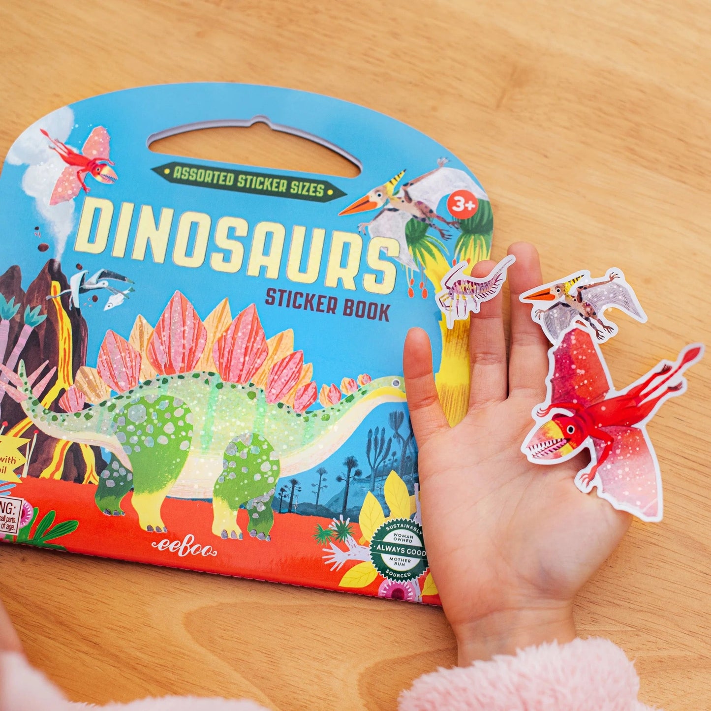 Shiny Sticker Book dinosaurs