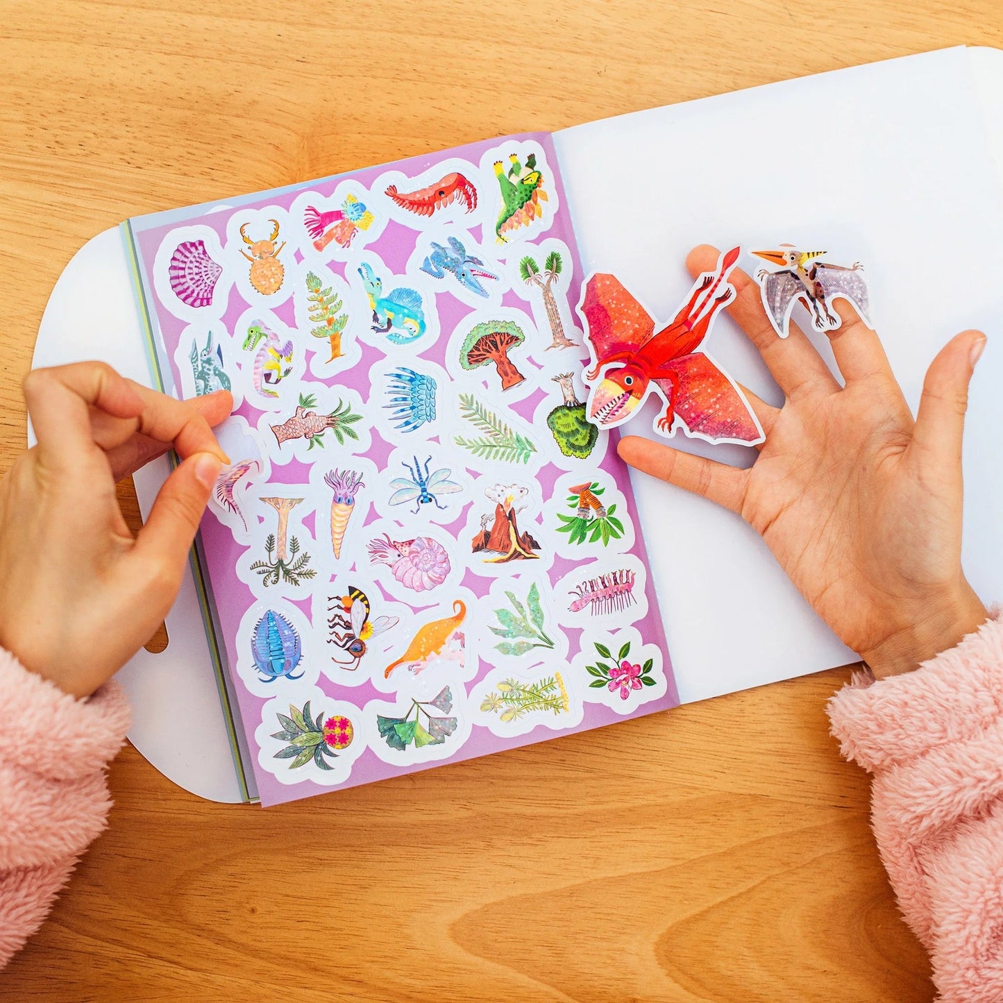 Shiny Sticker Book dinosaurs