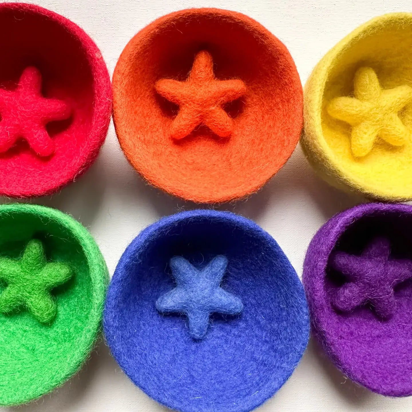Felt Rainbow Bowls