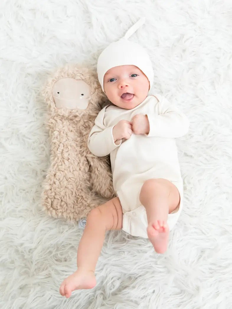 Organic Long Sleeve Onesie in Natural