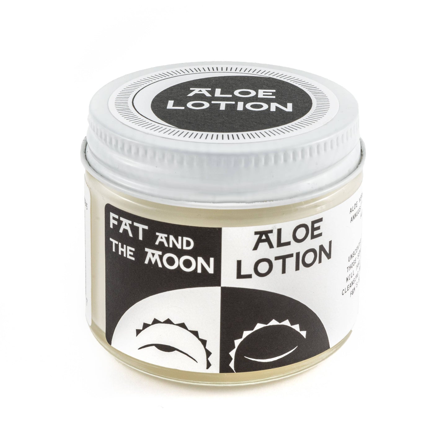 5oz jar of aloe lotion by Fat and the Moon
