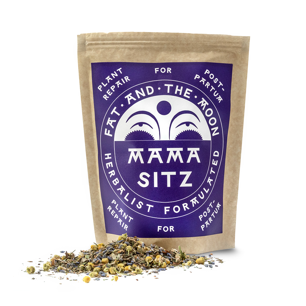 a bag of Mama Sitz by Fat and the Moon