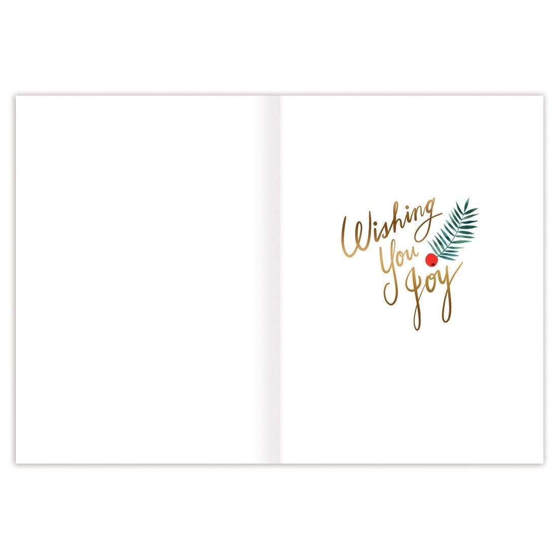 Holly Bouquet Card - Inside Verse