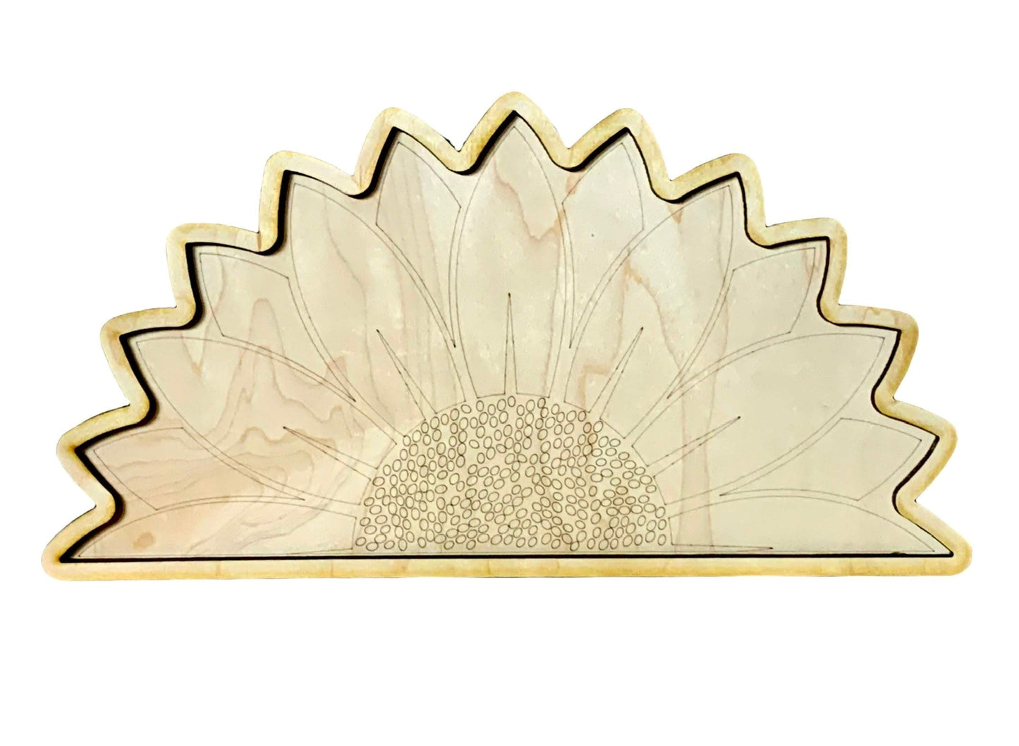 Handcrafted Sunflower Wooden Puzzle