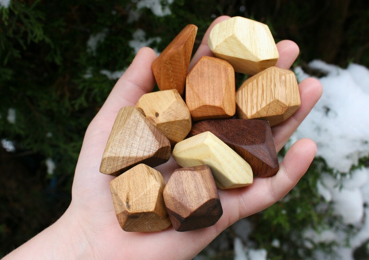Mini Wood Stacking Stones