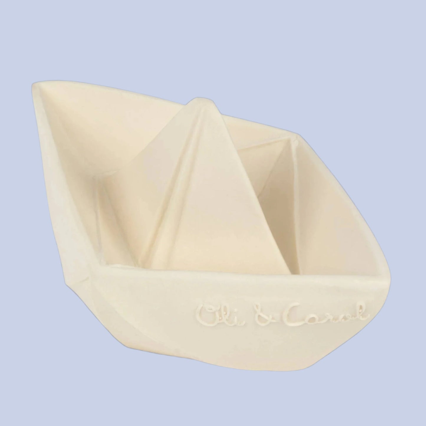 natural rubber white origami boat