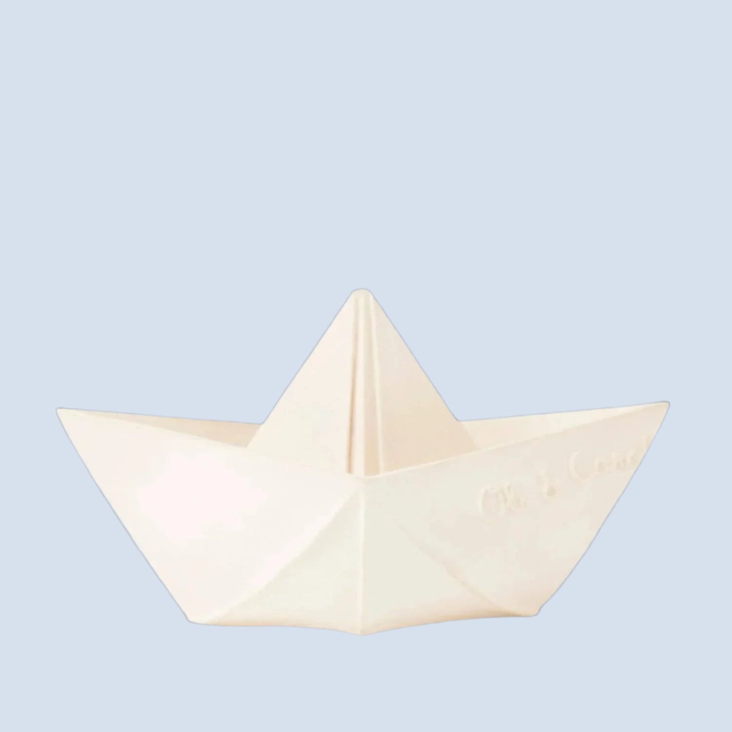 natural rubber white origami boat