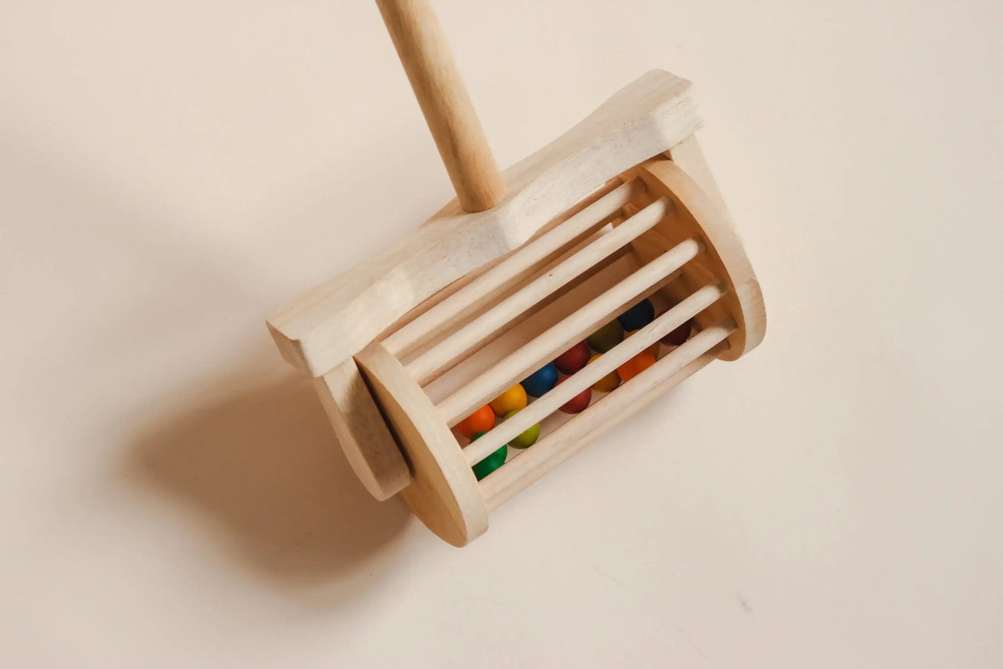 head detail for wooden mower push toy