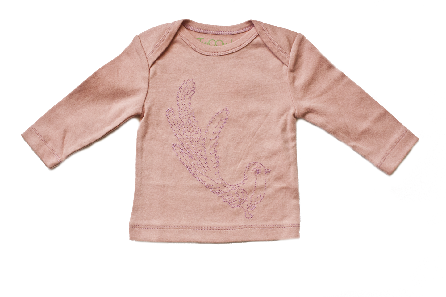 Pink Peace Bird Baby Long Sleeve Tee
