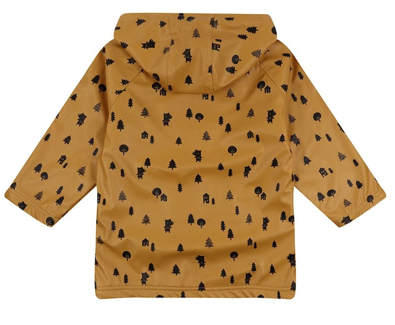 Bear forest acorn outerwear jacket back