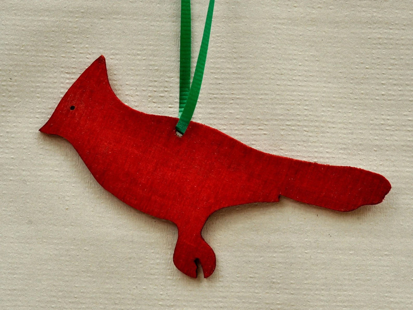 Finch wooden ornament