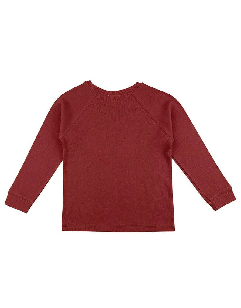 Organic Ribbed Brick Raglan