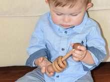 Load image into Gallery viewer, 3-Ring Wooden Rattle
