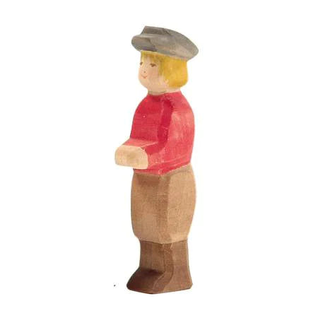 Child in Red Shirt and Hat by Ostheimer