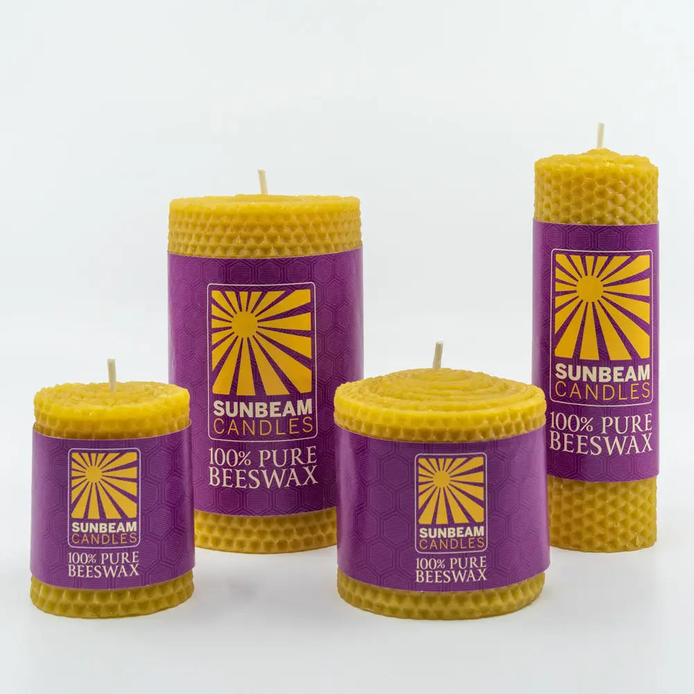 beeswax honeycomb pillars