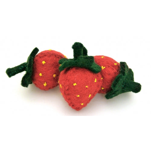 Wool Felt Strawberries