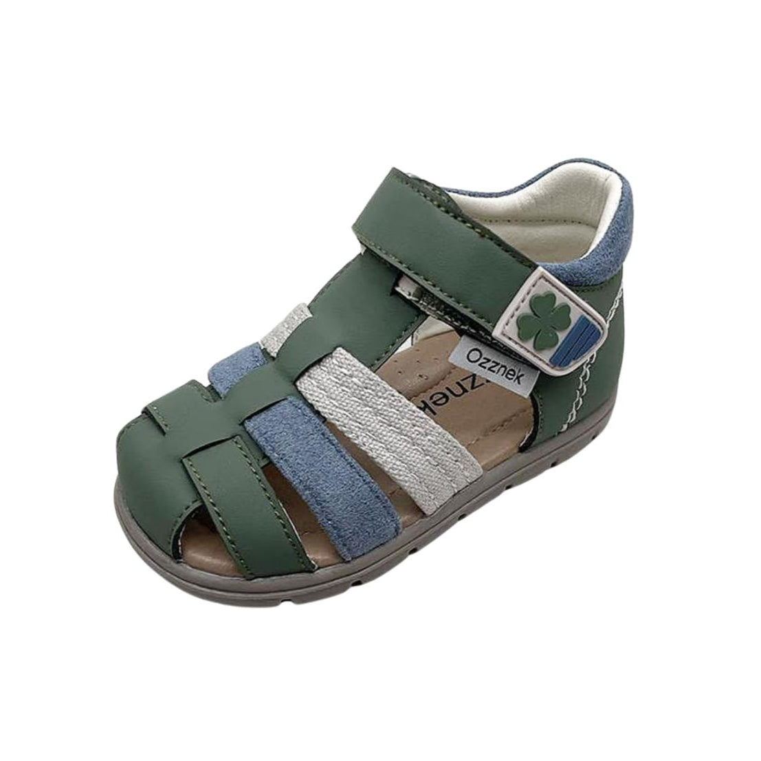 Clover Green Barefoot Toddler Sandals