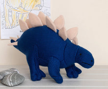 Load image into Gallery viewer, Knitted Stegosaurus Plush Toy
