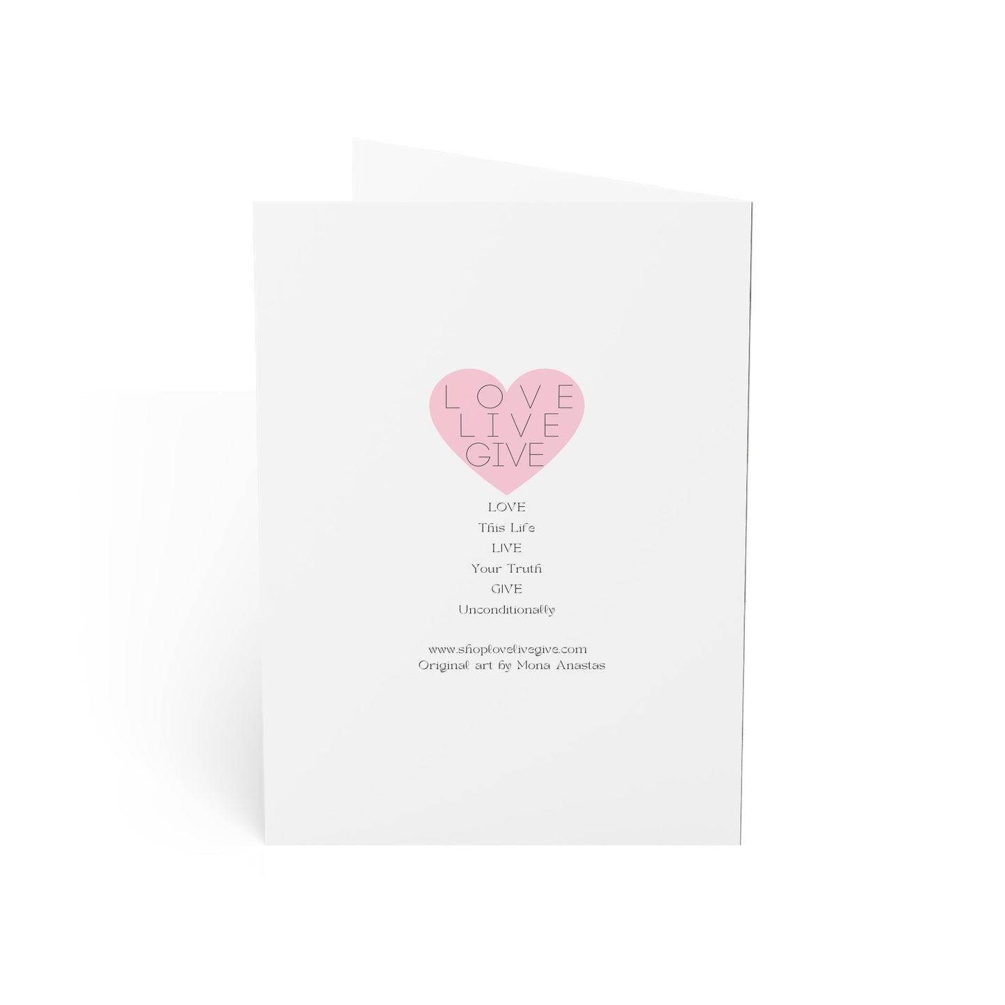 Rose in Black Greeting Card (1pc or 10pc)