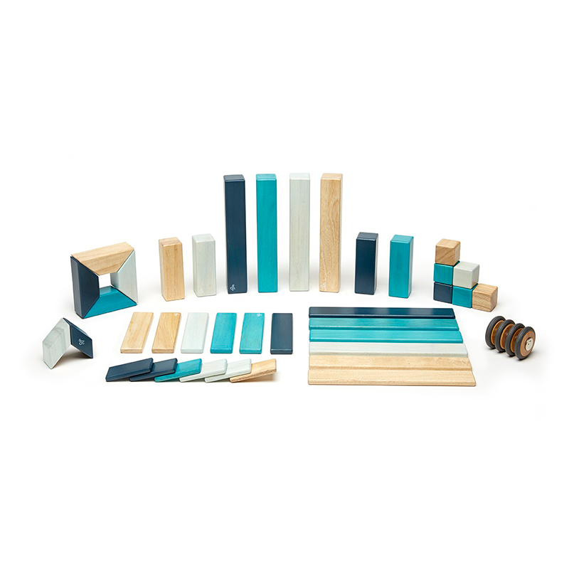42-Piece Set Tegu Magnetic Wooden Blocks