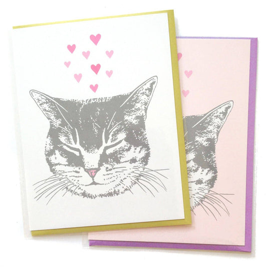 Cat Hearts Greeting Card