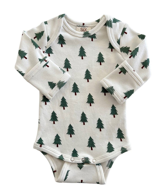 Organic Trees Long Sleeve Onesie