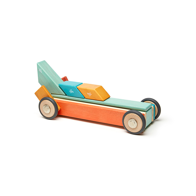 42-Piece Set Tegu Magnetic Wooden Blocks