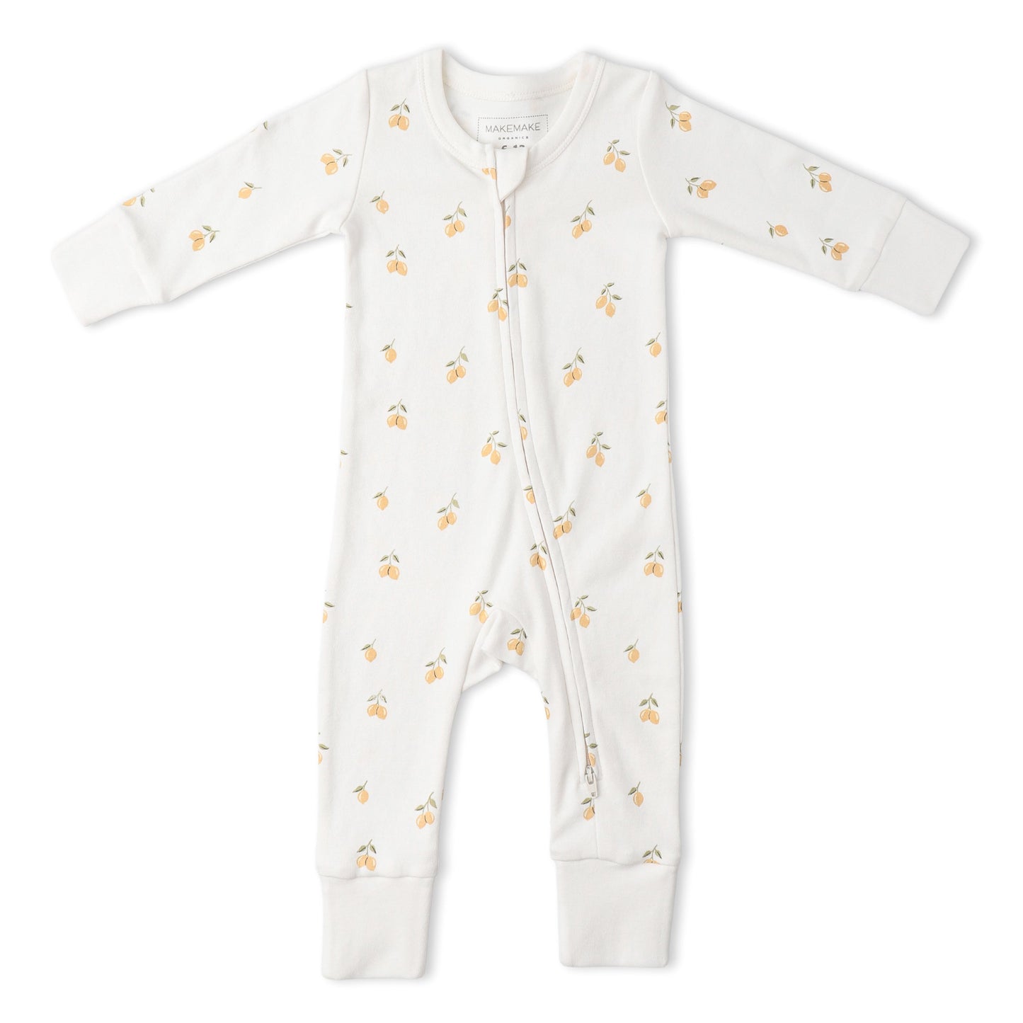Organic 2-Way Zip Romper - Lemons