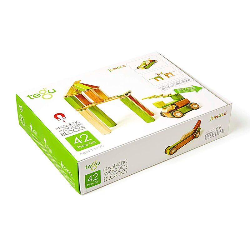 42-Piece Set Tegu Magnetic Wooden Blocks