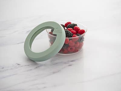 Food Huggers - Food Huggers Lid XSmall Gradual Green