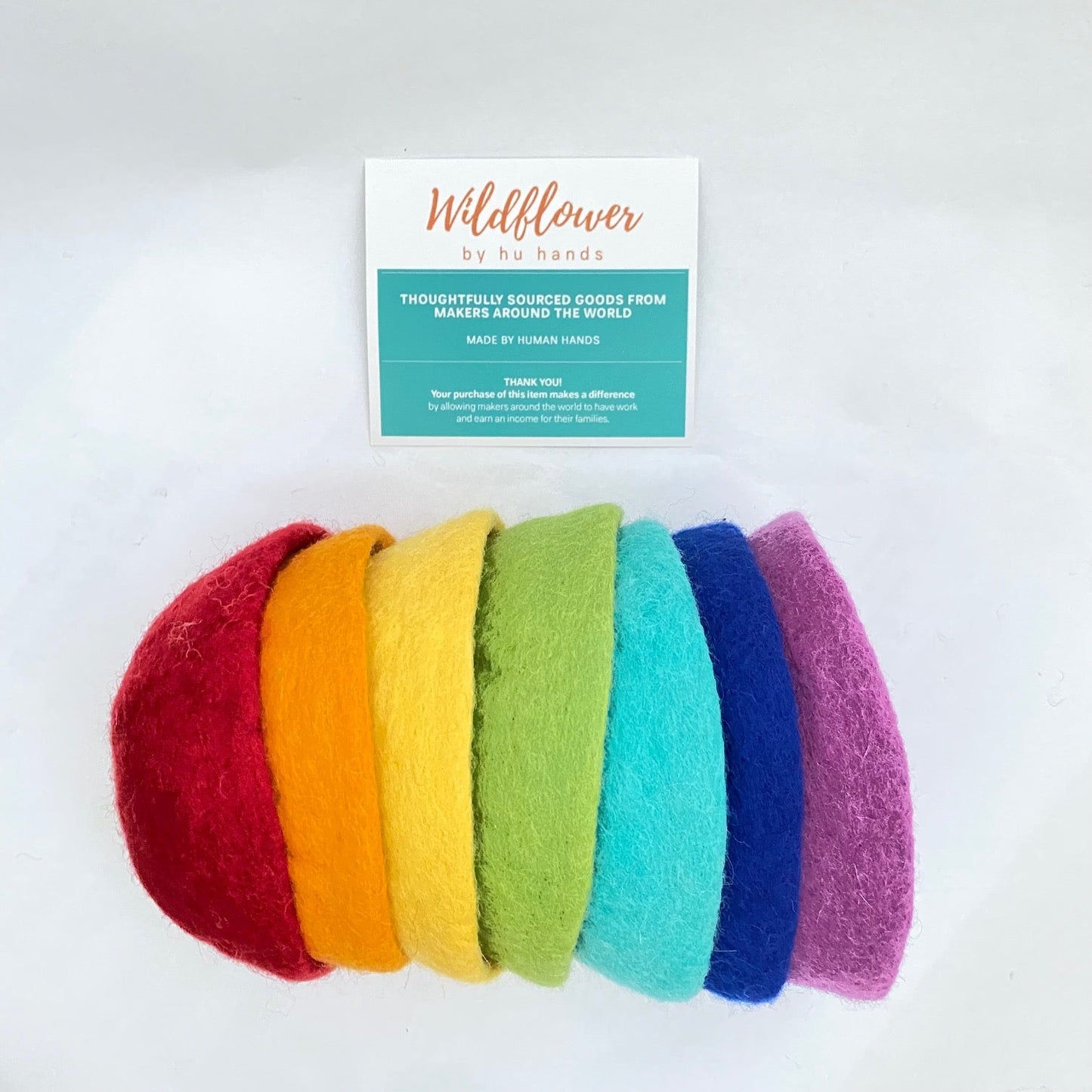 Rainbow Party Felt Bowls