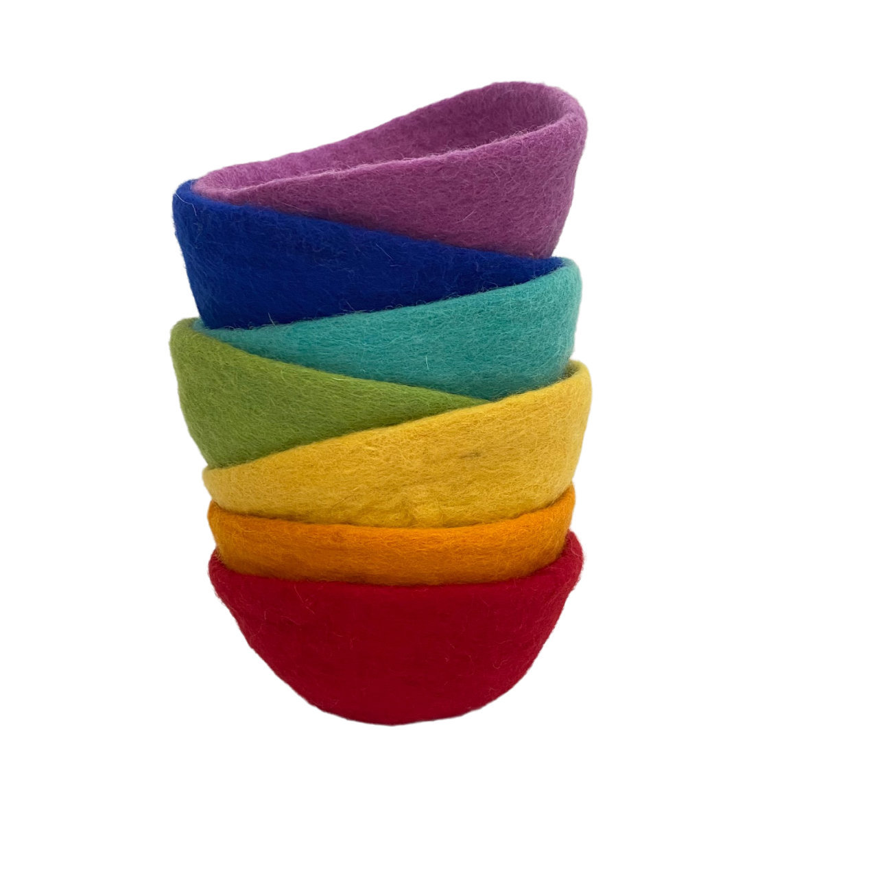 Rainbow Party Felt Bowls (7)