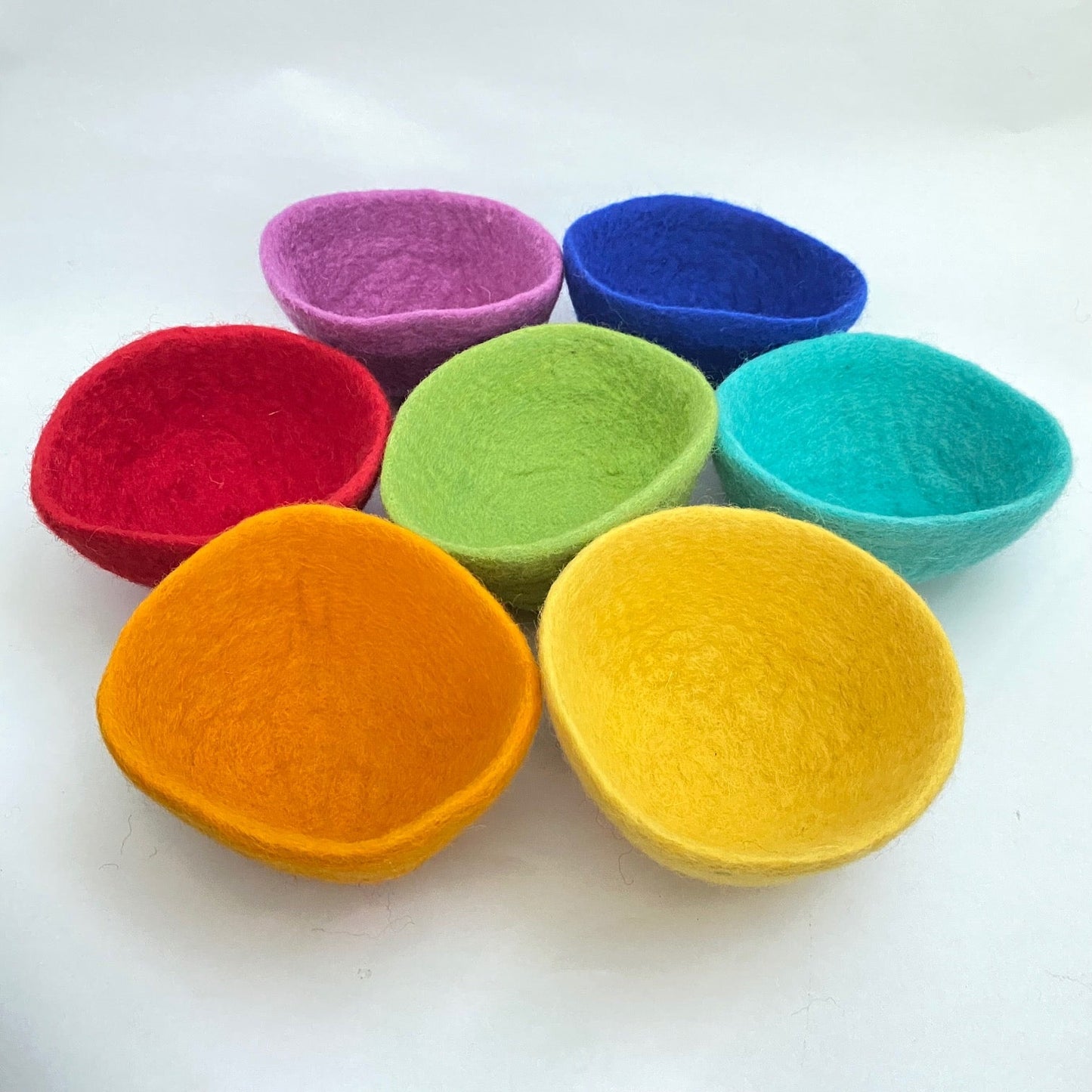 Rainbow Party Felt Bowls (7)