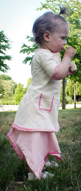 Organic Natural Baby Tunic Pocket Dress