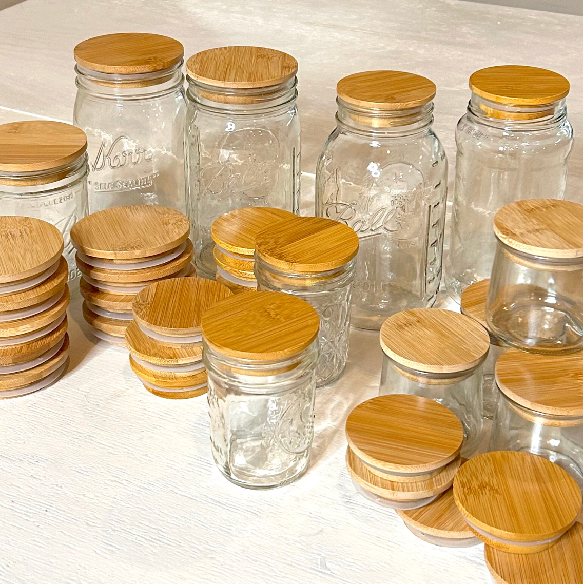 Bamboo Mason Jar Lid | Standard Mouth