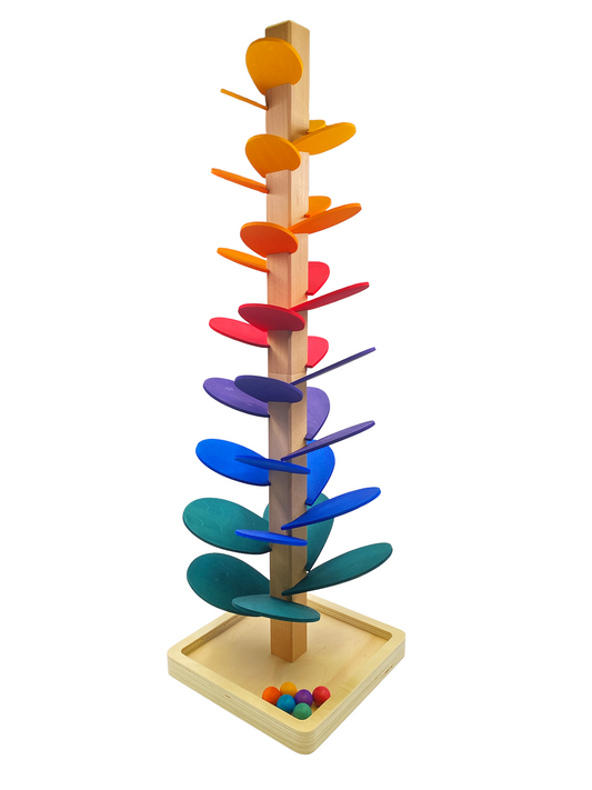 Large Marble Tree in Primary Rainbow Colors